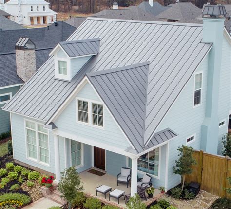 blue metal roof house color|standing seam steel roof colors.